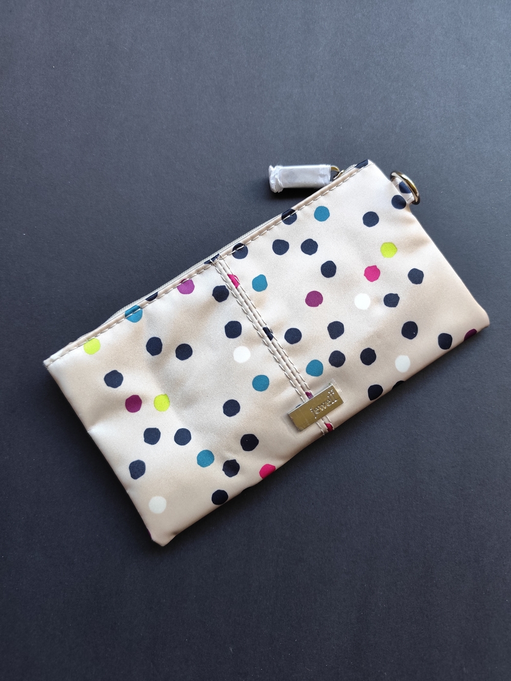 3/$25💙Jewell Wallet by Thirty One in Polka Dot Print